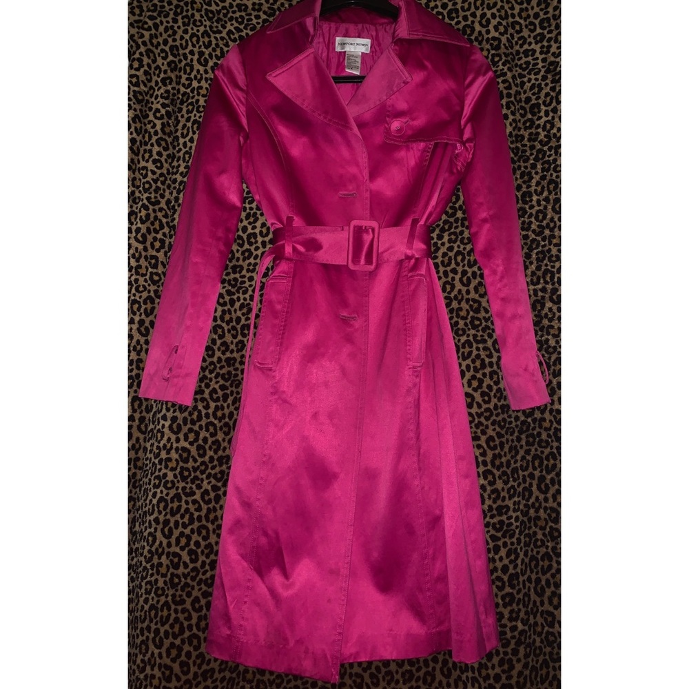 COPY - Magenta Trench Coat